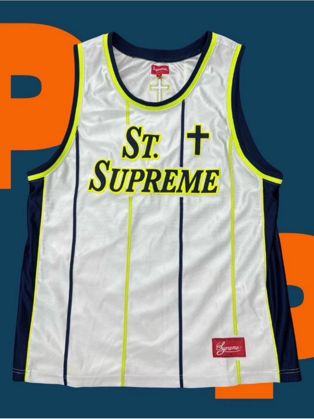Supreme St. Supreme Basketball Jersey (X-Large)